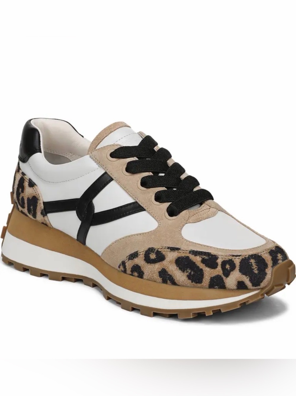Women's Valentina Leopard Contrast Sneaker by Veronica Beard. New without box.